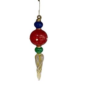 Vintage Thomas Pacconi 1900‎ - 2000 Classic Decorated Blown Glass Ornament